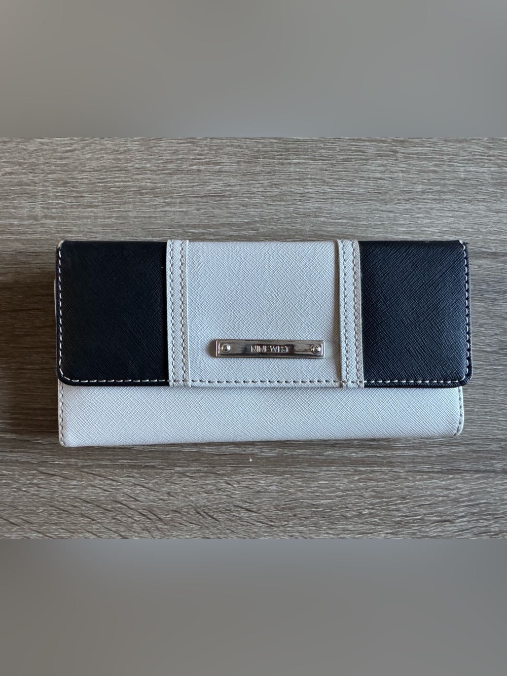 Nine West Black and Gray Women's Wallet